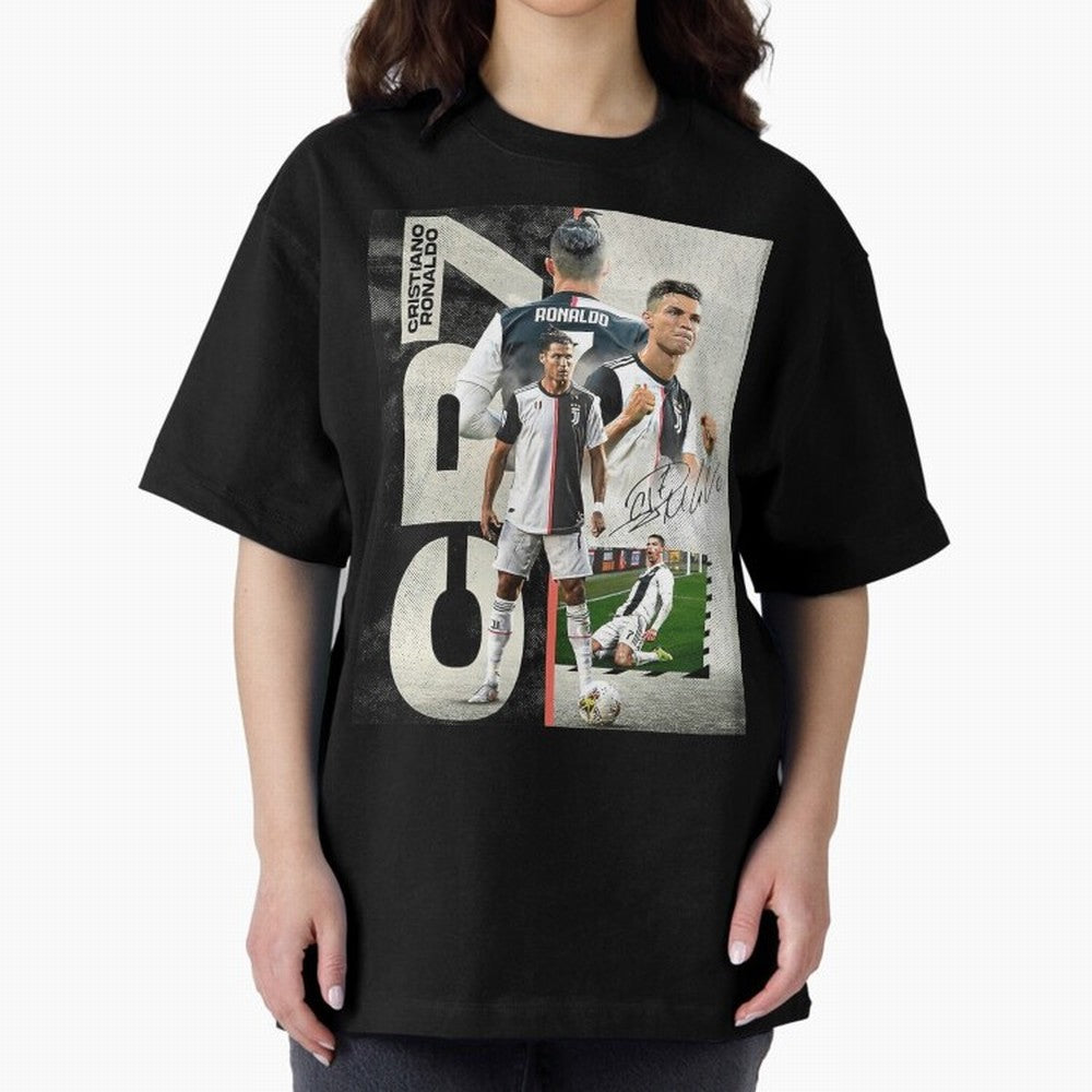 Cristiano Ronaldo Goals Oversized T-Shirt Carry the Dream of FIFA World Cup 2026 Group Stage Spirit, Inspired by France and Portugal, Cristiano Ronaldo, Game Day Rituals, Football Legends, Country Pride and the Road to the Final; Ideal for Football