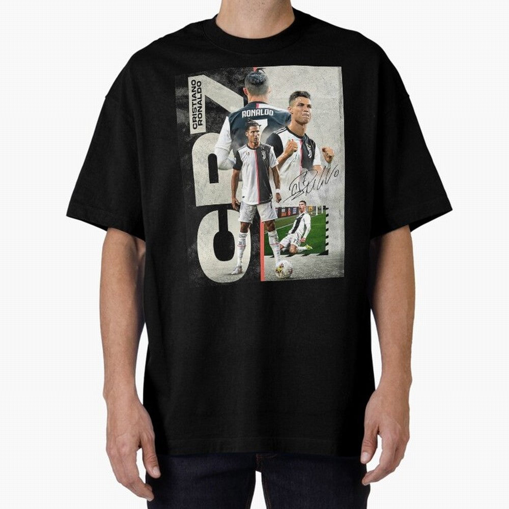 Cristiano Ronaldo Goals Oversized T-Shirt Carry the Dream of FIFA World Cup 2026 Group Stage Spirit, Inspired by France and Portugal, Cristiano Ronaldo, Game Day Rituals, Football Legends, Country Pride and the Road to the Final; Ideal for Football
