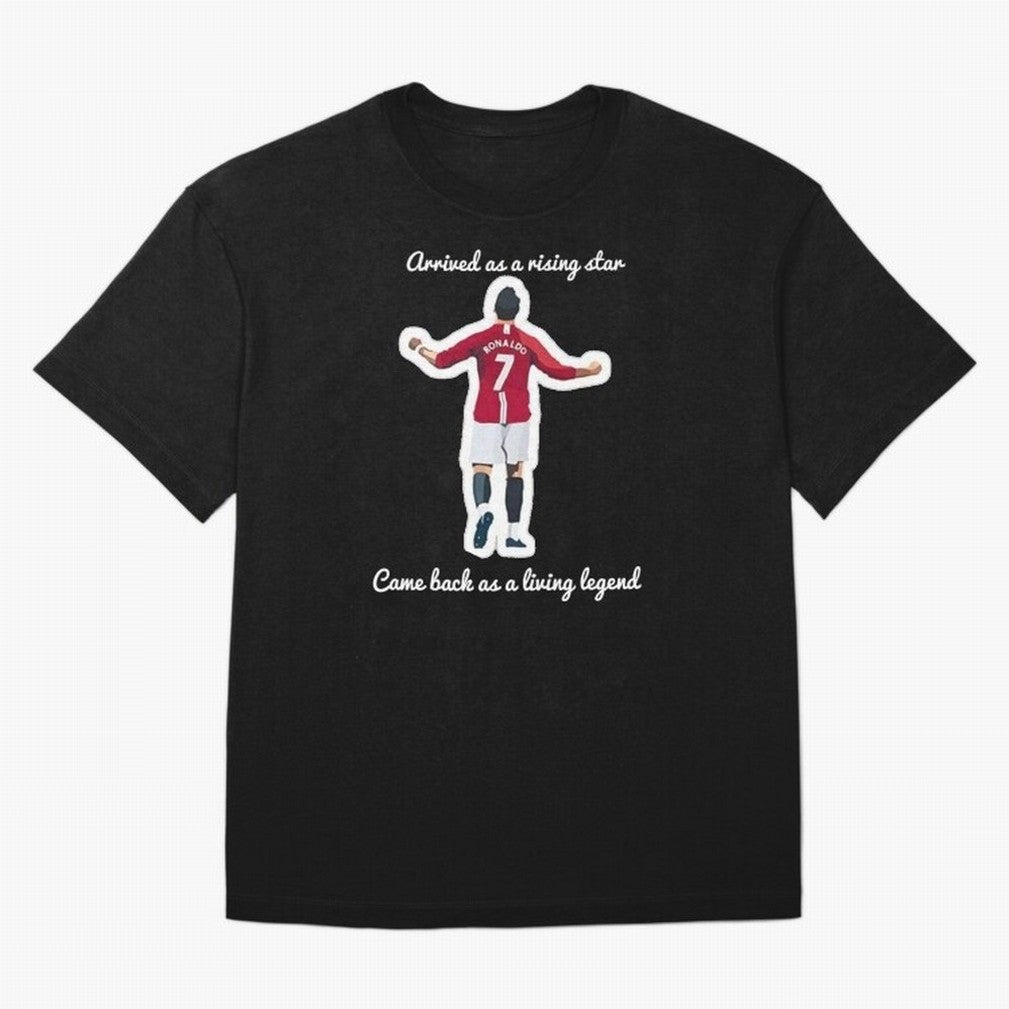 Cristiano Ronaldo Manchester United Siu Siuuu MUFC Oversized T-Shirt Show Match Day Excitement for FIFA World Cup 2026 Group Stage Spirit, Connected to Brazil, CR7, Classic Soccer Heritage, Championship Pressure, Fan Loyalty and International