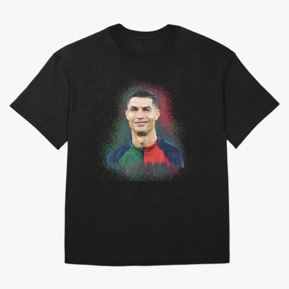 Cristiano Ronaldo digital art Oversized T-Shirt Bring Stadium Energy to FIFA World Cup 2026 USA Canada Mexico Celebrating Messi, Neymar and Mbappe, England and Germany Energy, Football Festival Excitement, Trophy Ambitions, Country Rivalries and