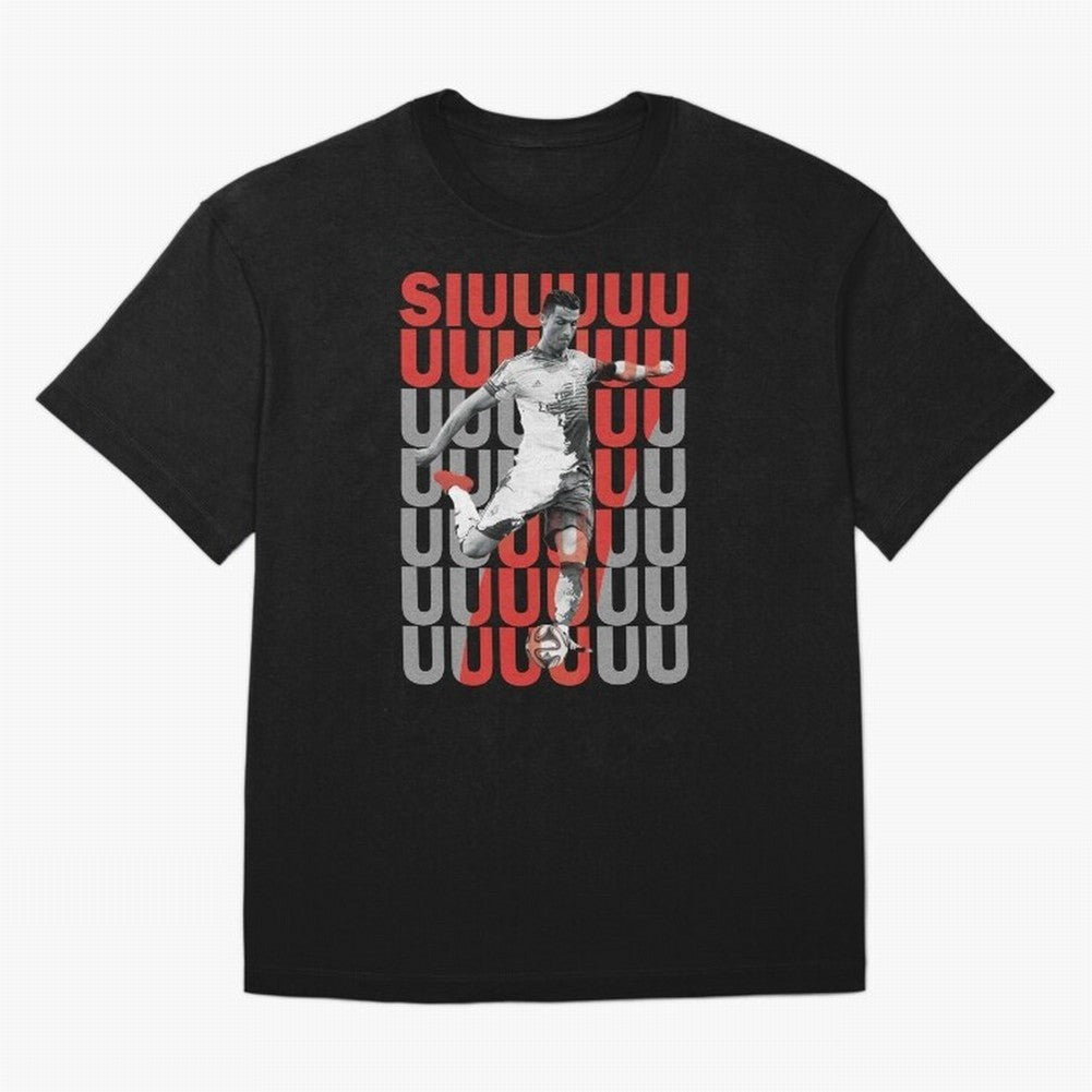 Siuuuuuu Cristiano Ronaldo Oversized T-Shirt Share the Excitement of FIFA World Cup 2026 Group Stage for Fans of Messi, Neymar and Mbappe and Spain, Bringing Classic Soccer Heritage, Championship Pressure, Fan Loyalty and International Pride;