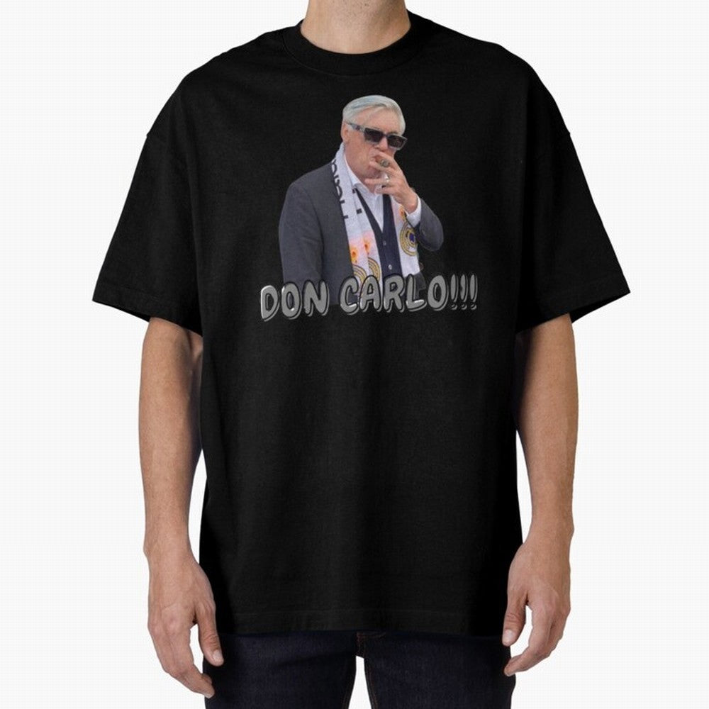 Don Carlo Ancelotti Oversized T-Shirt Unlock FIFA World Cup 2026 USA Canada Mexico Spirit, Inspired by Netherlands, Mbappe and Neymar, Retro Football Energy, Iconic Rivalries, Trophy Chase Drama and Stadium Atmosphere; Created for Match Day