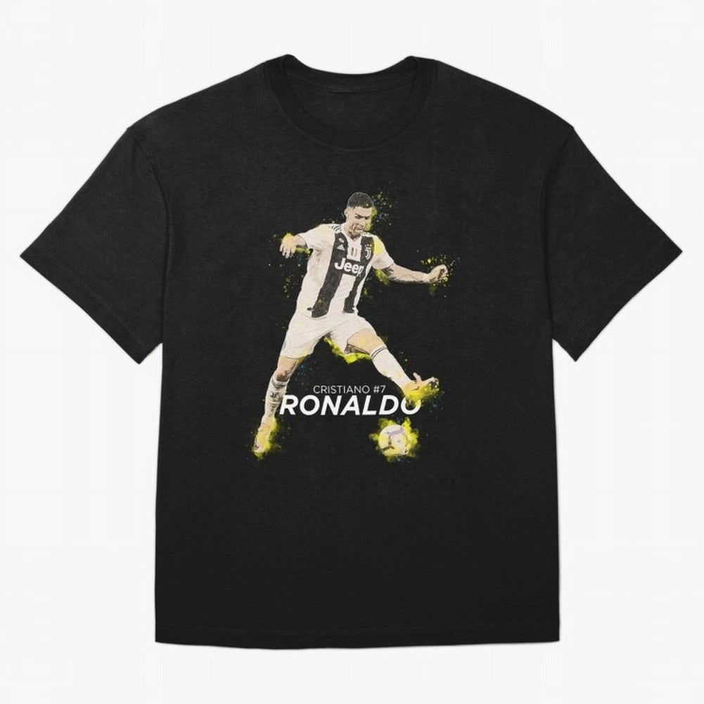 Cristiano Ronaldo Cristiano Ronaldo Oversized T-Shirt Honor the Football Icons of FIFA World Cup 2026 for Fans of Mbappe and Neymar and Brazil, Portugal and Argentina, Bringing Retro Football Energy, Iconic Rivalries, Trophy Chase Drama and Stadium