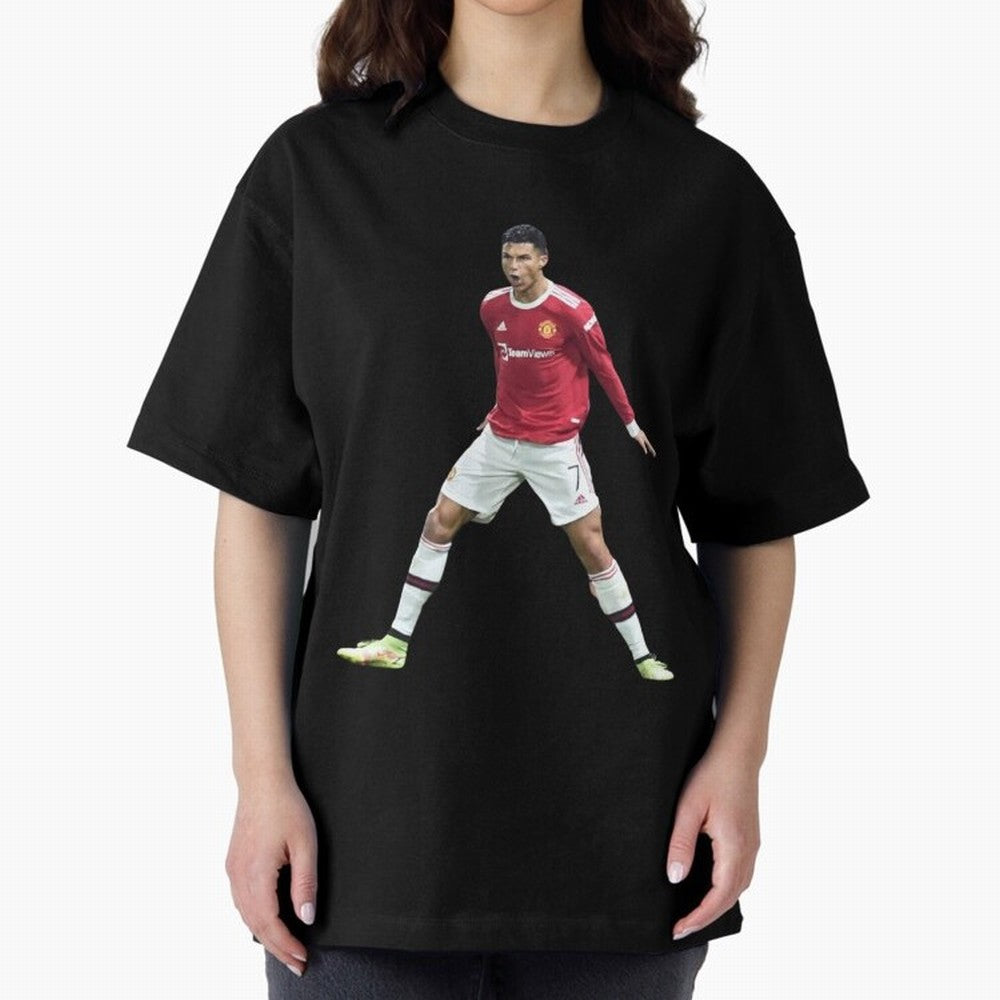 Ronaldo in Flight Oversized T-Shirt Bring Champion Energy into Match Day Hype around FIFA World Cup 2026 USA Canada Mexico, Cristiano Ronaldo, France, Stadium Chants, National Pride, Trophy Dreams and Unforgettable Football Memories; Perfect for