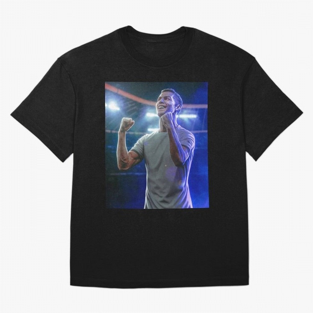 Cristiano Ronaldo Oversized T-Shirt Turn Up for Global Football Passion for FIFA World Cup 2026, Connected to Messi, CR7 and Mbappe, Spain, Stadium Memories, Football Loyalty, International Chants and Championship Tradition; Ideal for Football