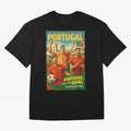 Portugal Lisbon Bel¨¦m Tower Cristiano Ronaldo FIFA World Cup Football Celebration Oversized T-Shirt Bring a Champion Mindset to FIFA World Cup 2026 Spirit, Inspired by Germany, Messi, Neymar and Mbappe, Football History, Final Match Energy, Crowd