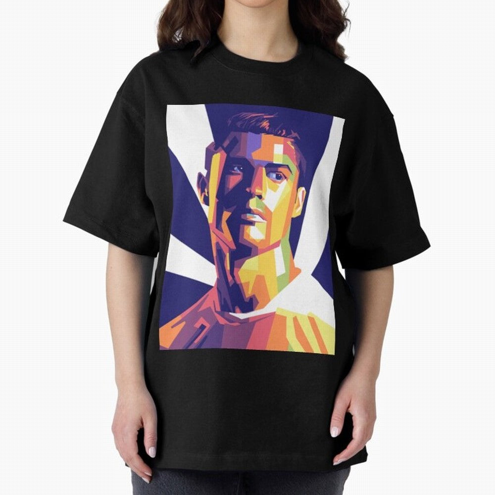 Cristiano Ronaldo cristiano ronaldo Oversized T-Shirt Fuel Your Fan Pride for FIFA World Cup 2026 Group Stage for Fans of Haaland and Brazil, Bringing Global Supporter Spirit, Legendary Goals, National Colors and Tournament Celebration; Created for