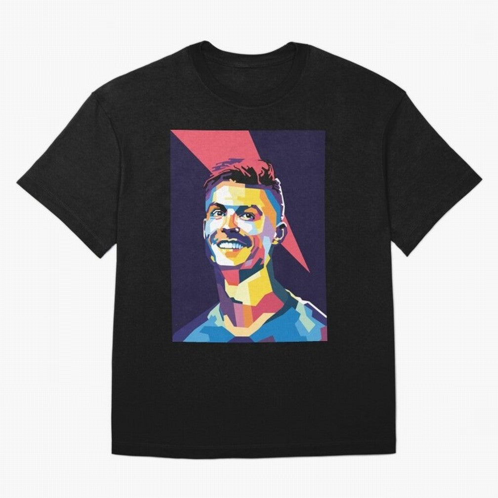 Cristiano Ronaldo Cristiano Ronaldo Oversized T-Shirt Celebrate Fan Culture around Match Day Hype around FIFA World Cup 2026, CR7 and Messi, Argentina and Brazil, Stadium Memories, Football Loyalty, International Chants and Championship Tradition;