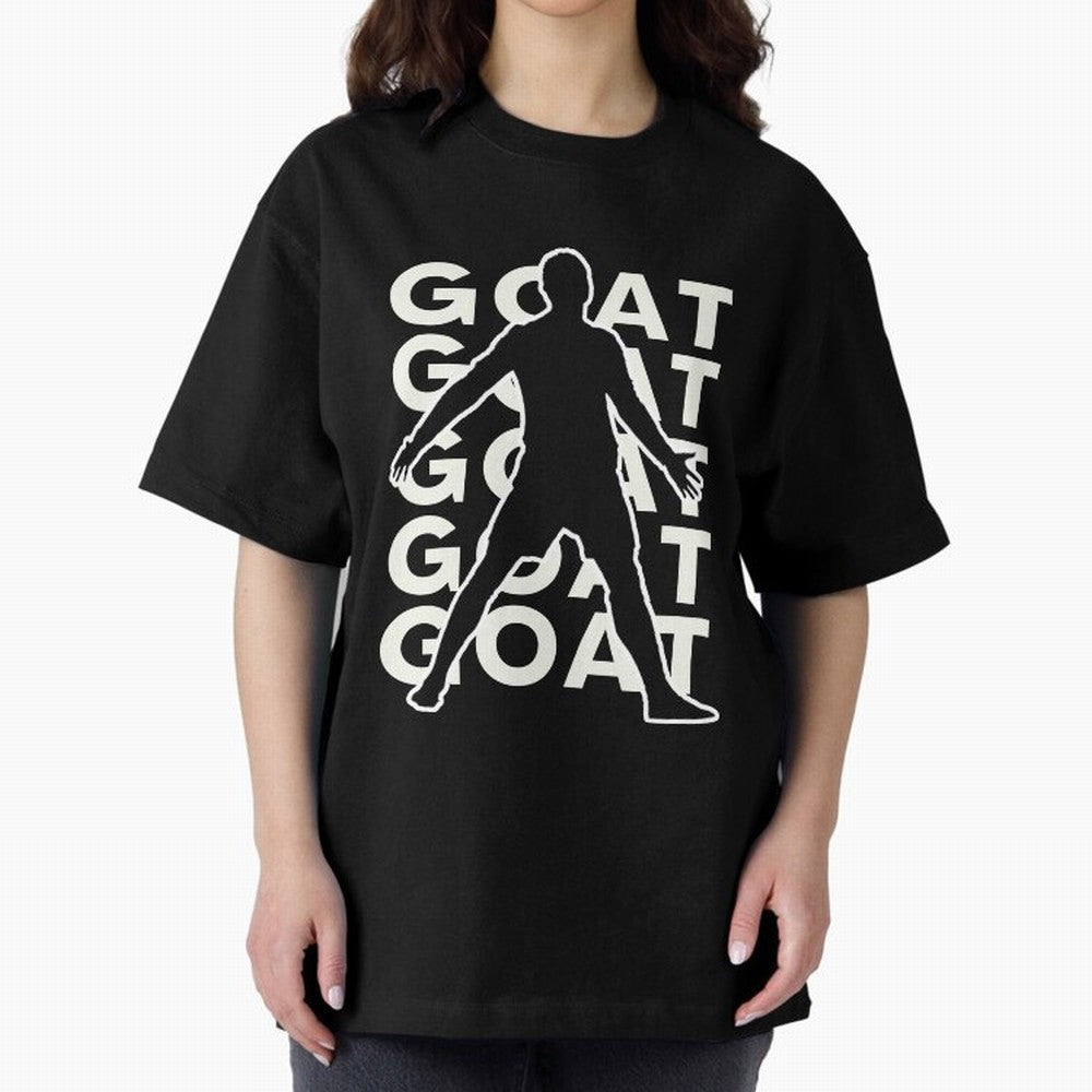 Cristiano Ronaldo the goat CR7 Oversized T-Shirt Celebrate Every Goal in FIFA World Cup 2026 USA Canada Mexico Spirit, Connected to France, Messi, Tournament Hype, Historic Matchups, Family Viewing Parties and Global Sports Pride; Made for