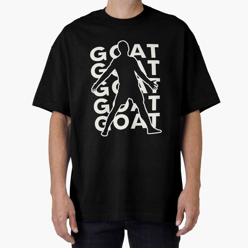 Cristiano Ronaldo the goat CR7 Oversized T-Shirt Celebrate Every Goal in FIFA World Cup 2026 USA Canada Mexico Spirit, Connected to France, Messi, Tournament Hype, Historic Matchups, Family Viewing Parties and Global Sports Pride; Made for