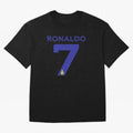 Ronaldo 7 Al-Nassr Football Club - Oversized T-Shirt Step into the FIFA World Cup 2026 Group Stage Journey through CR7 Highlights, England Pride, Championship Spirit, Famous Goals, Roaring Crowds and International Football Unity; Ideal for Fans Who