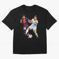 2 GOATS Oversized T-Shirt Follow Every Goal of Global Football Passion for FIFA World Cup 2026 Group Stage, with Cristiano Ronaldo, Haaland and CR7, England, Tournament Hype, Historic Matchups, Family Viewing Parties and Global Sports Pride; Made