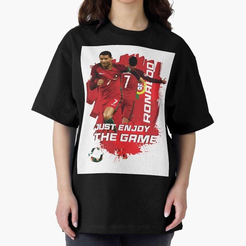 Cristiano Ronaldo Oversized T-Shirt Support Iconic Players in the FIFA World Cup 2026 Group Stage Journey through CR7 and Messi Highlights, Brazil, Portugal and Argentina Pride, Football History, Final Match Energy, Crowd Noise and Once in a