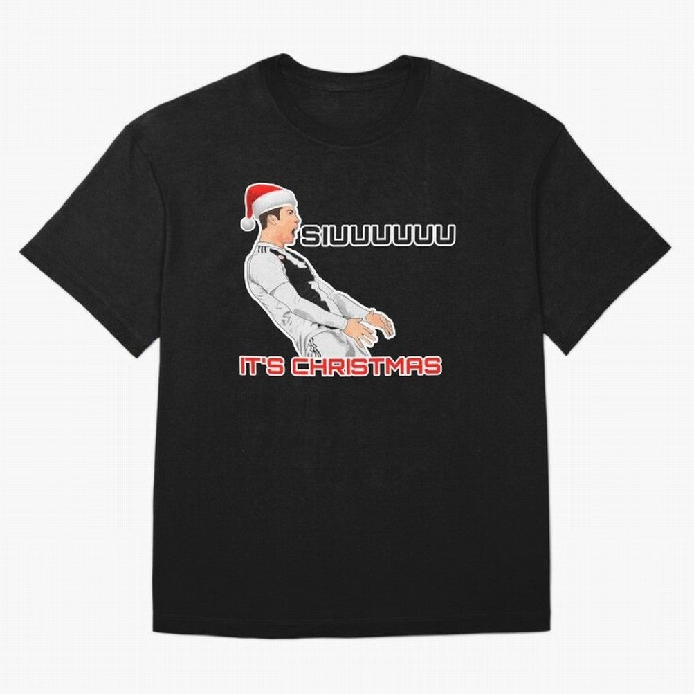 Siuuuuuu CR7 Christmas funny Oversized T-Shirt Follow Match Day Hype around FIFA World Cup 2026, Haaland and Mbappe, Spain and Netherlands, Stadium Chants, National Pride, Trophy Dreams and Unforgettable Football Memories; Perfect for Supporters