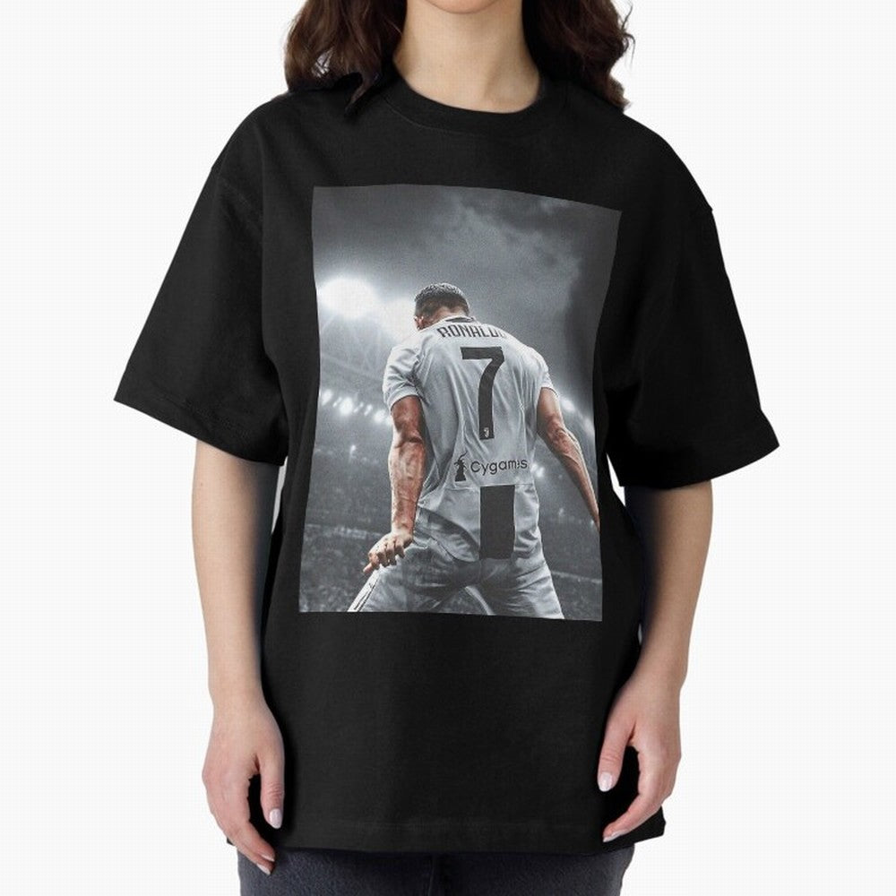 Glorious Oversized T-Shirt Show Up for the Glory of Match Day Hype around FIFA World Cup 2026, CR7 and Messi, Portugal, Spain and Germany, Vintage Soccer Flavor, Modern Football Stars, National Flags and Final Night Emotion; Made for Die Hard