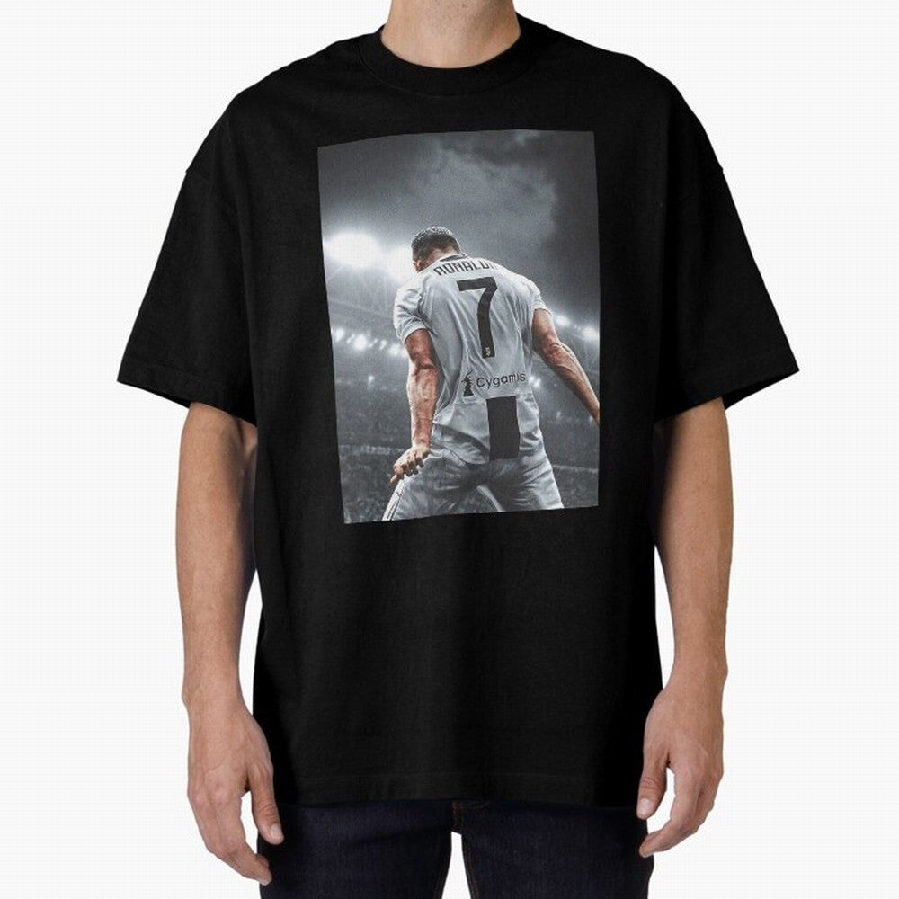 Glorious Oversized T-Shirt Show Up for the Glory of Match Day Hype around FIFA World Cup 2026, CR7 and Messi, Portugal, Spain and Germany, Vintage Soccer Flavor, Modern Football Stars, National Flags and Final Night Emotion; Made for Die Hard