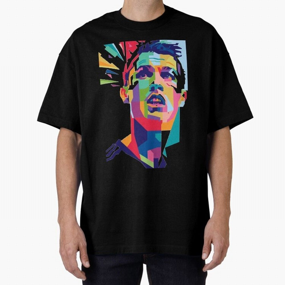 CR7 Sketch Oversized T-Shirt Represent Fans Who Live for Global Football Passion for FIFA World Cup 2026 Group Stage, Celebrating Haaland, Argentina, France and Brazil, Tournament Hype, Historic Matchups, Family Viewing Parties and Global Sports