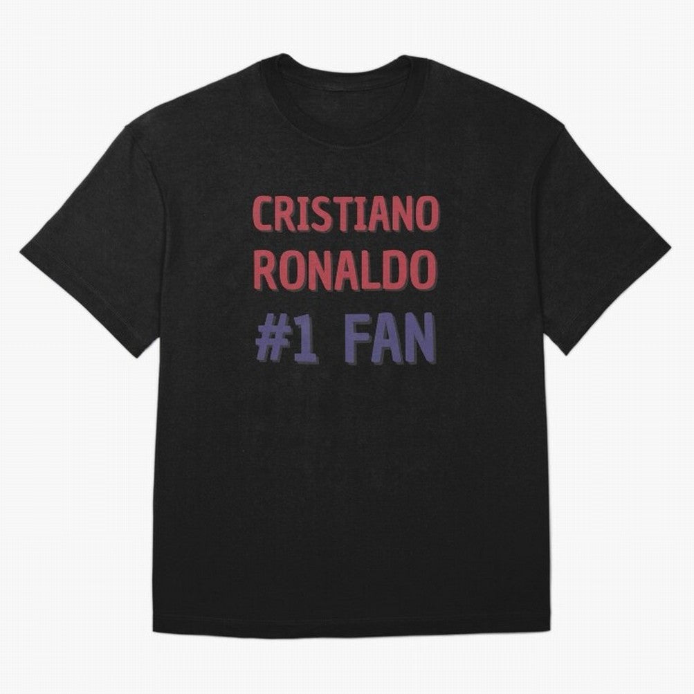 Cristiano Ronaldo - #1 Fan Oversized T-Shirt Keep the Legacy of the FIFA World Cup 2026 USA Canada Mexico Journey through Haaland and Mbappe Highlights, England and Germany Pride, Worldwide Fan Energy, Dramatic Goals, Stadium Lights and