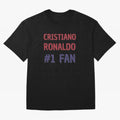 Cristiano Ronaldo - #1 Fan Oversized T-Shirt Keep the Legacy of the FIFA World Cup 2026 USA Canada Mexico Journey through Haaland and Mbappe Highlights, England and Germany Pride, Worldwide Fan Energy, Dramatic Goals, Stadium Lights and