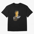 Cristiano Ronaldo digital art Oversized T-Shirt Enjoy Global Football Passion for FIFA World Cup 2026 USA Canada Mexico, Driven by Haaland, France and Portugal, Football Passion, Legendary Performances, Festival Vibes and Supporter Community; Ideal