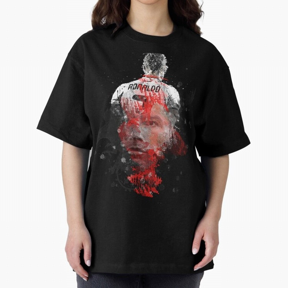 cristiano ronaldo Oversized T-Shirt Enjoy the Biggest Football Party of FIFA World Cup 2026 Spirit, Featuring France, Messi, Neymar and Mbappe, Worldwide Fan Energy, Dramatic Goals, Stadium Lights and Championship Celebrations; Ideal for Fans Who