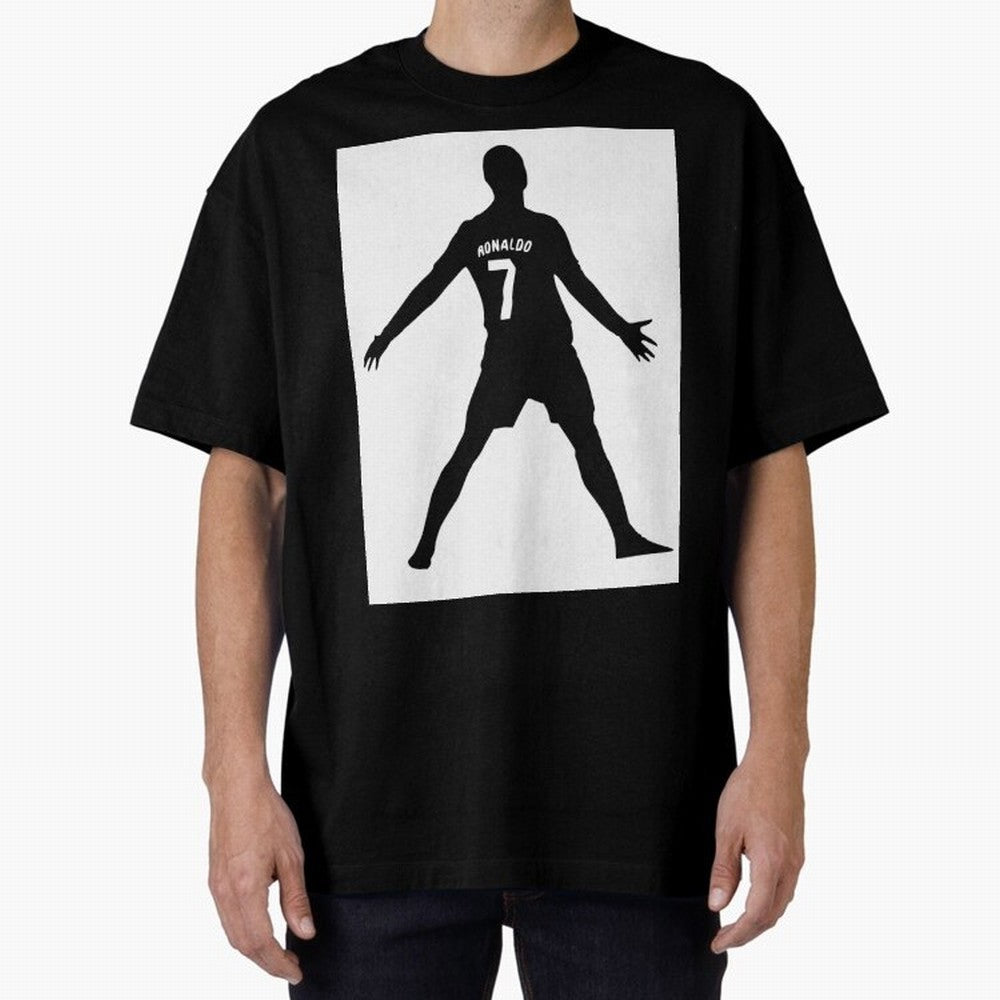 Cristiano Ronaldo #7108 Oversized T-Shirt Show Support during FIFA World Cup 2026 for Fans of Messi and Cristiano Ronaldo and Netherlands, Bringing Vintage Soccer Flavor, Modern Football Stars, National Flags and Final Night Emotion; Great for