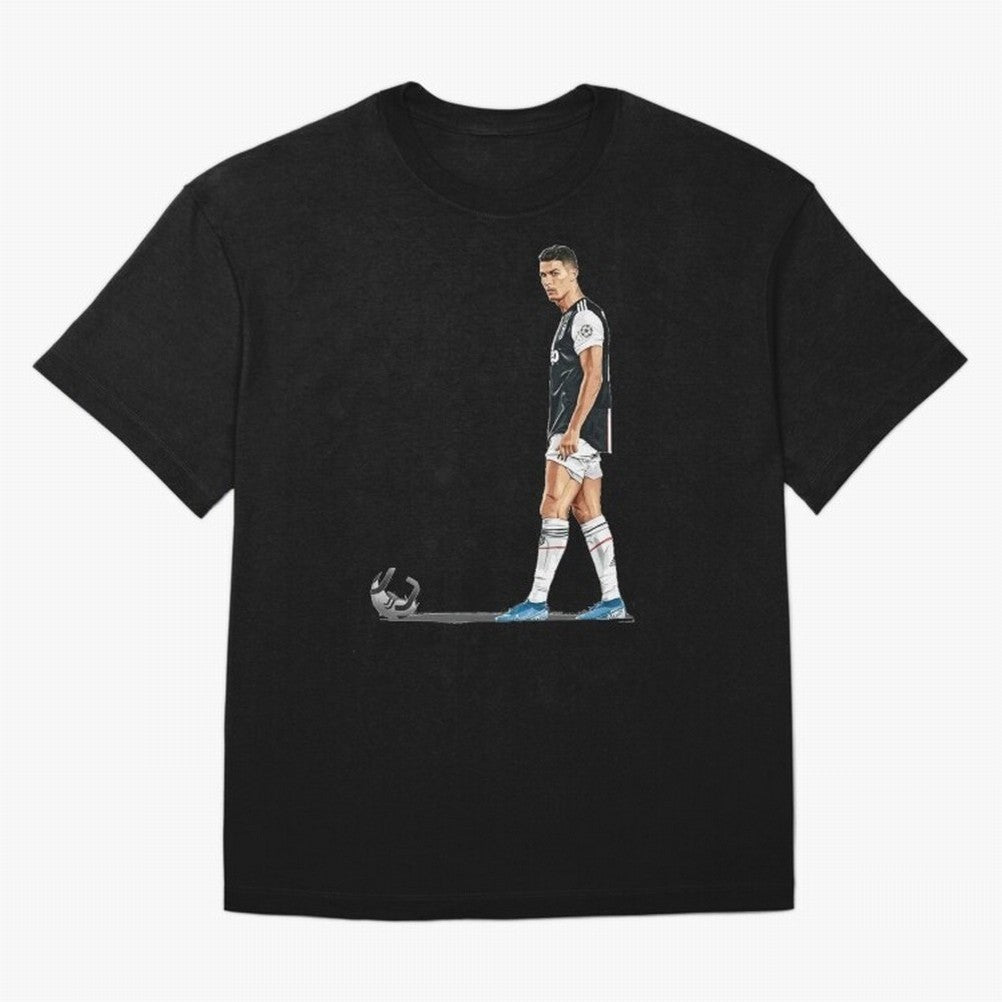 Ronaldo Watercolor Oversized T-Shirt Create FIFA World Cup 2026 for Fans of Messi, Neymar and Mbappe and Spain, Bringing Championship Spirit, Famous Goals, Roaring Crowds and International Football Unity; Great for Watch Parties, Sports Bars,