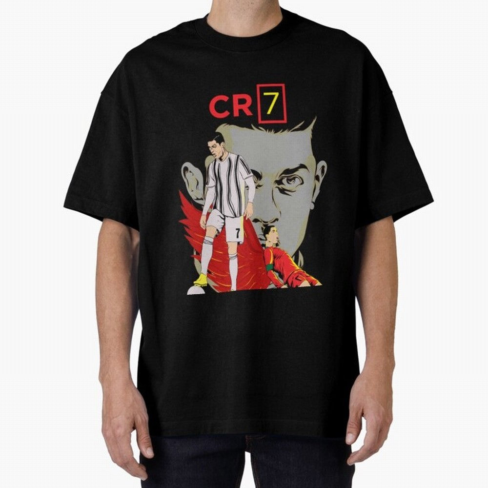 Cristiano Ronaldo Cristiano Ronaldo cr7 Oversized T-Shirt Celebrate Football Dreams Across FIFA World Cup 2026 USA Canada Mexico Inspired by Mbappe, England, France and Netherlands Energy, Supporter Pride, Iconic Celebrations, Legendary Names and