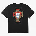 Portugal Soccer Logo Oversized T-Shirt Show Championship Spirit for FIFA World Cup 2026 Group Stage Featuring Mbappe, France Energy, Worldwide Fan Energy, Dramatic Goals, Stadium Lights and Championship Celebrations; Ideal for Fans Who Follow