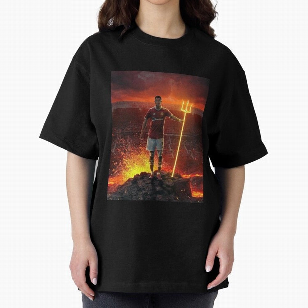 CR7 Art iPhone casss Oversized T-Shirt Join Match Day Hype around FIFA World Cup 2026, Cristiano Ronaldo, Haaland and CR7, England, Retro Football Energy, Iconic Rivalries, Trophy Chase Drama and Stadium Atmosphere; Great for Watch Parties, Sports