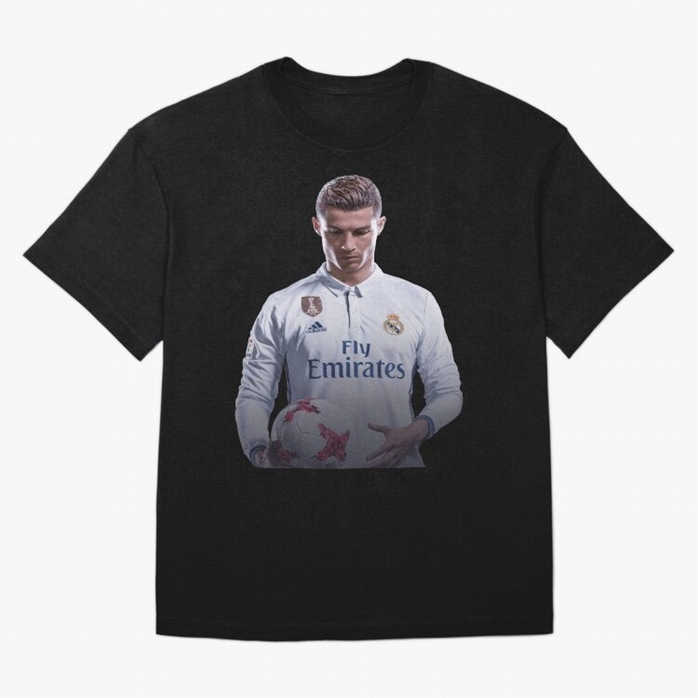 Ronaldo Madrid Jersey Poster Oversized T-Shirt Fuel the Hype around Match Day Hype around FIFA World Cup 2026 Group Stage, Haaland, Germany, Retro Football Energy, Iconic Rivalries, Trophy Chase Drama and Stadium Atmosphere; Made for Die Hard