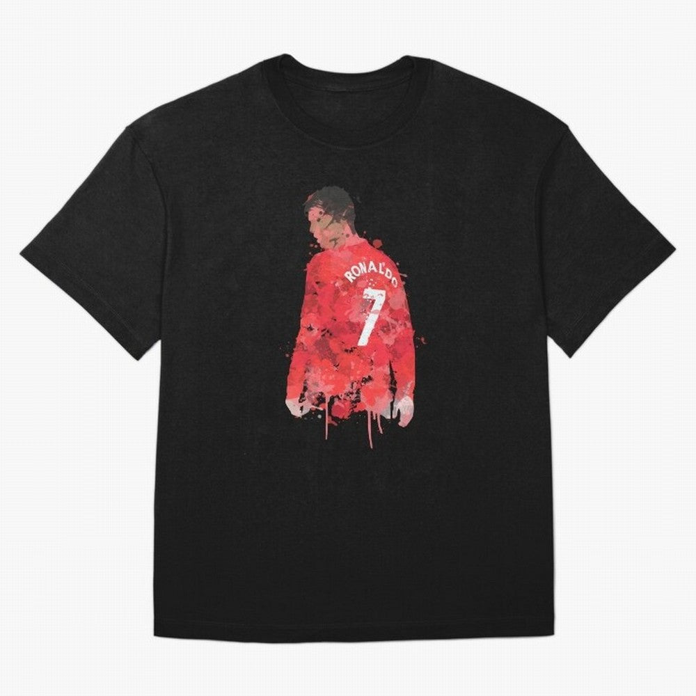 Cristiano Ronaldo - Manchester United Legend Art Oversized T-Shirt Keep the Legacy of the FIFA World Cup 2026 USA Canada Mexico Journey through Neymar, Haaland and Cristiano Ronaldo Highlights, Netherlands Pride, Championship Spirit, Famous Goals,