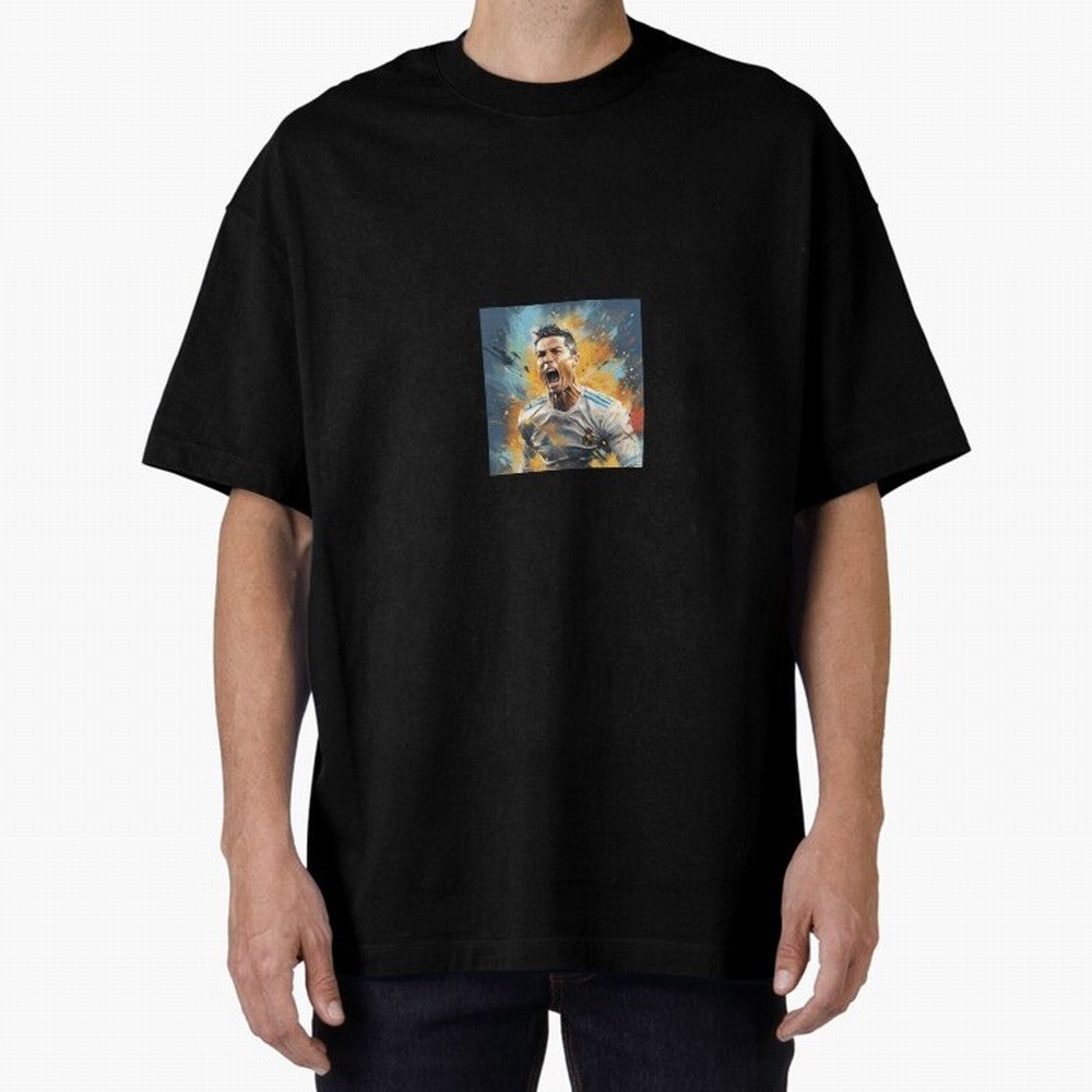 Cristiano Ronaldo Oversized T-Shirt Bring Stadium Energy to FIFA World Cup 2026 Spirit, with Netherlands, Messi, Stadium Memories, Football Loyalty, International Chants and Championship Tradition; Great for Supporters Who Love Legendary Players,