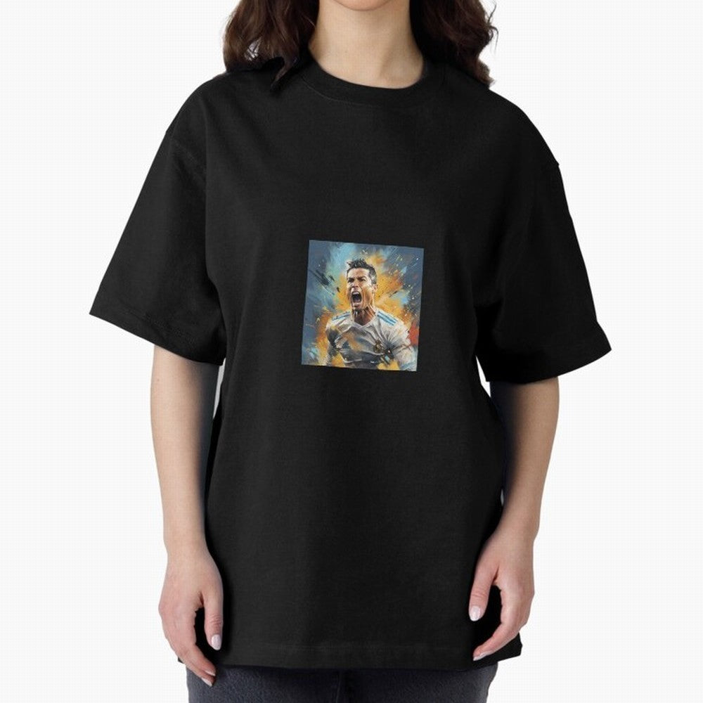 Cristiano Ronaldo Oversized T-Shirt Bring Stadium Energy to FIFA World Cup 2026 Spirit, with Netherlands, Messi, Stadium Memories, Football Loyalty, International Chants and Championship Tradition; Great for Supporters Who Love Legendary Players,