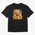 CR7 Five Ballon d'Or Trophies Cartoon ¨C Football Legend Illustration Oversized T-Shirt Remember the FIFA World Cup 2026 Journey through CR7 and Messi Highlights, France and Portugal Pride, Championship Spirit, Famous Goals, Roaring Crowds and