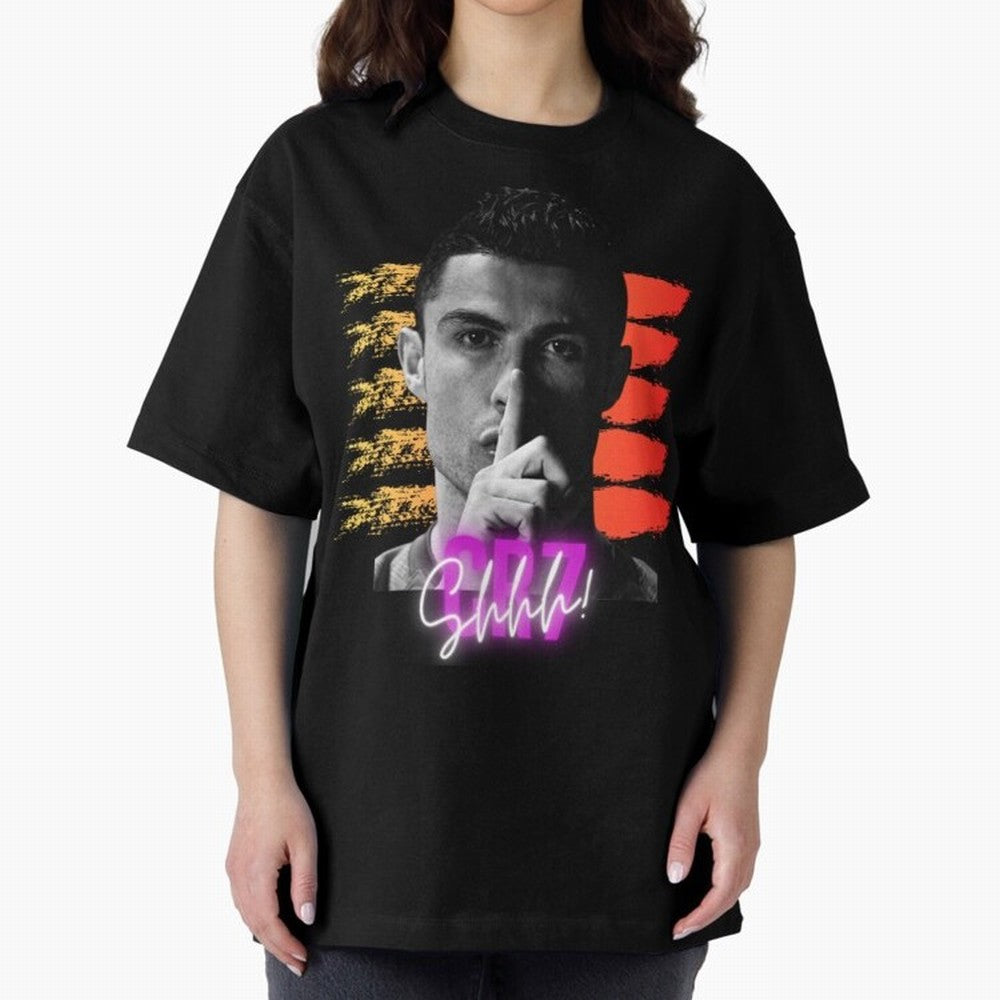 Cristiano Ronaldo cr7 Oversized T-Shirt Mark Global Football Passion for FIFA World Cup 2026, Featuring Haaland and Mbappe, France, Football History, Final Match Energy, Crowd Noise and Once in a Lifetime Moments; Perfect for Supporters Who Want