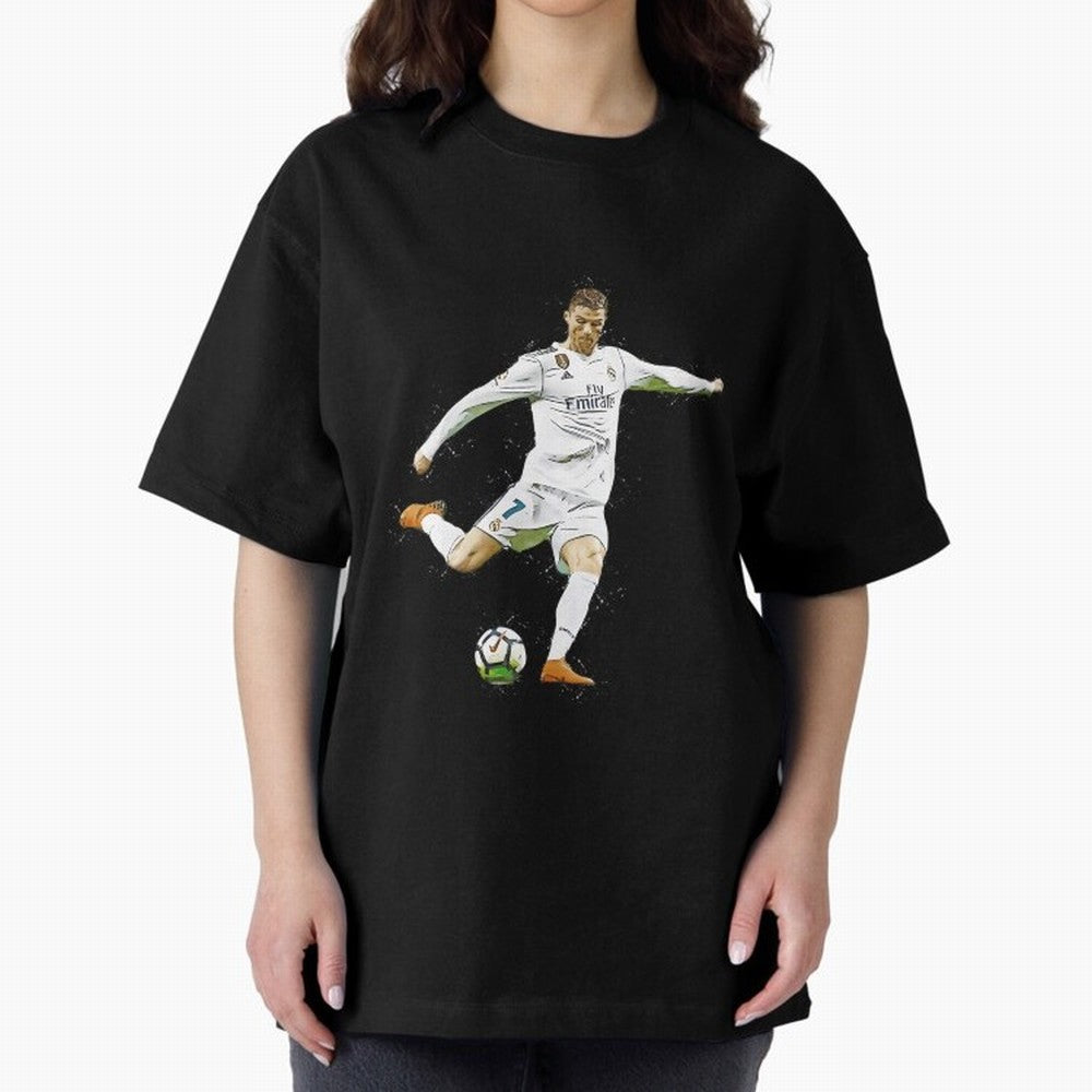 Cristiano Ronaldo Celebration Oversized T-Shirt Celebrate Fan Favorites in the FIFA World Cup 2026 Group Stage Journey through Mbappe Highlights, France and Portugal Pride, Champion Mindset, Group Stage Buzz, Knockout Tension and Passionate Fan