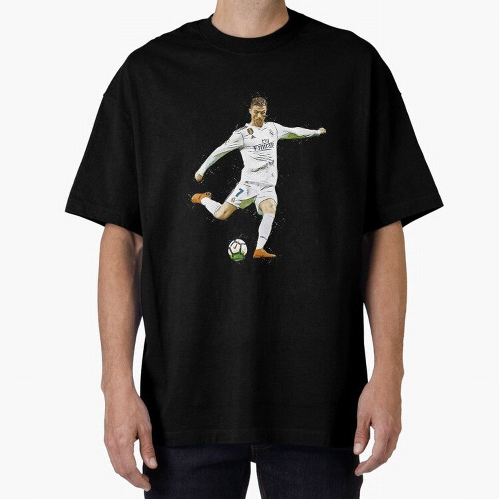 Cristiano Ronaldo Celebration Oversized T-Shirt Celebrate Fan Favorites in the FIFA World Cup 2026 Group Stage Journey through Mbappe Highlights, France and Portugal Pride, Champion Mindset, Group Stage Buzz, Knockout Tension and Passionate Fan