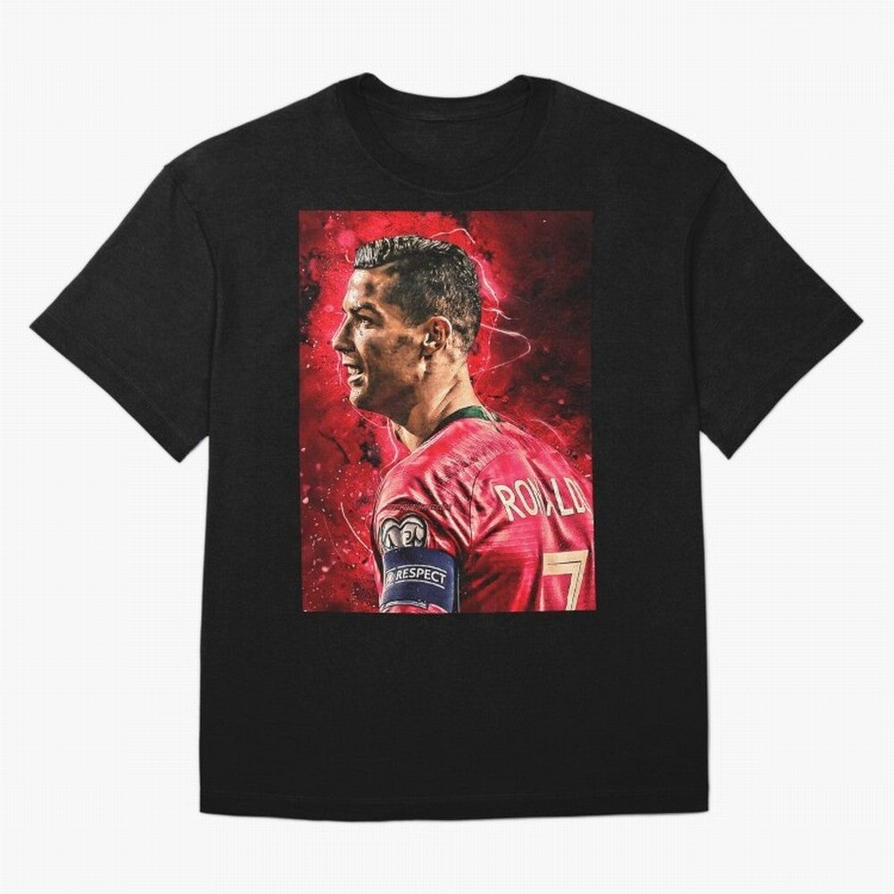 R-o-n-a-l-d-o Design Wallpaper Oversized T-Shirt Wear the Spirit of FIFA World Cup 2026 Driven by Messi and Cristiano Ronaldo, England, France and Netherlands Energy, Football History, Final Match Energy, Crowd Noise and Once in a Lifetime Moments;