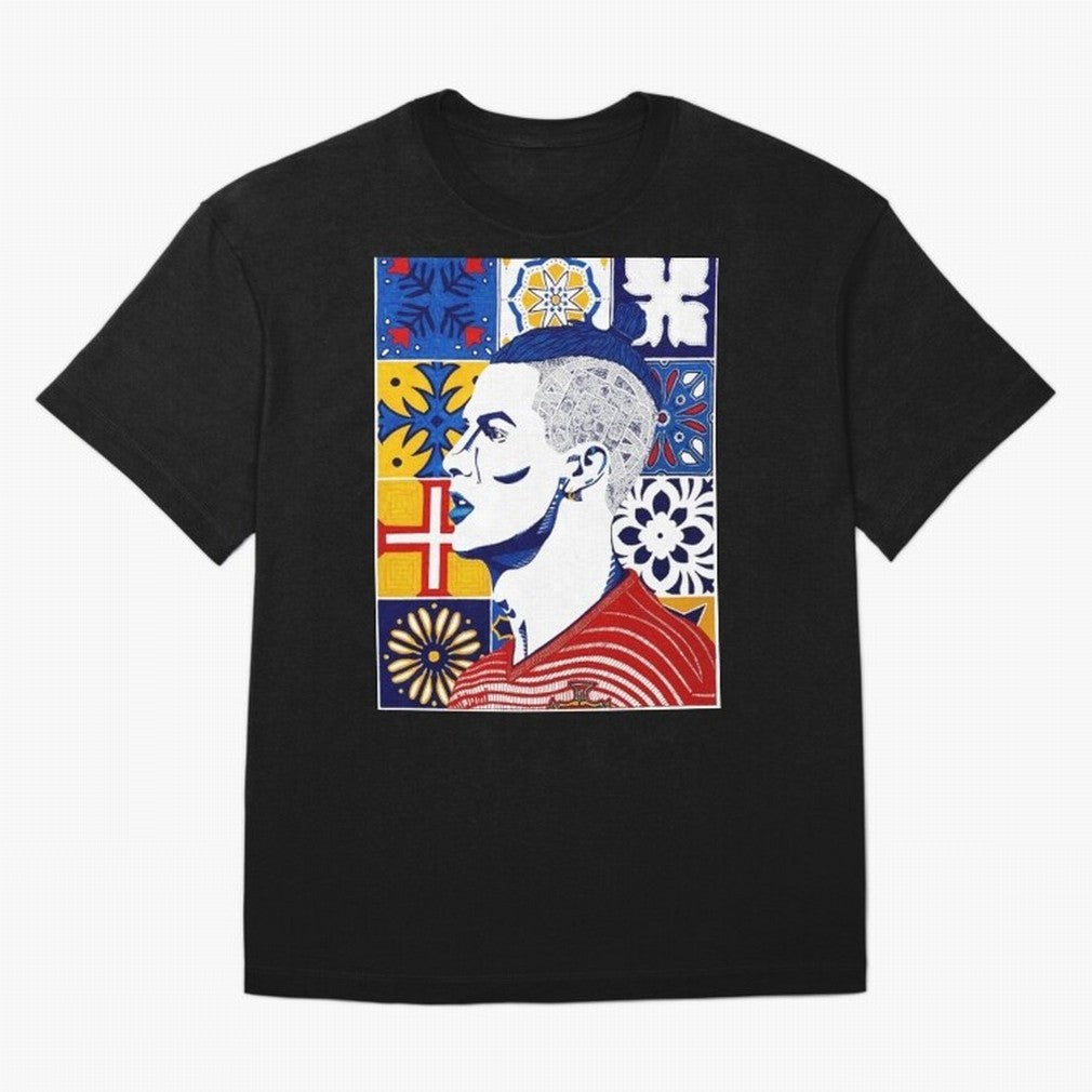 Cristiano Ronaldo Cristiano Ronaldo Azulejos Oversized T-Shirt Step into Match Day Hype around FIFA World Cup 2026 USA Canada Mexico, CR7 and Messi, Argentina, Classic Soccer Heritage, Championship Pressure, Fan Loyalty and International Pride;
