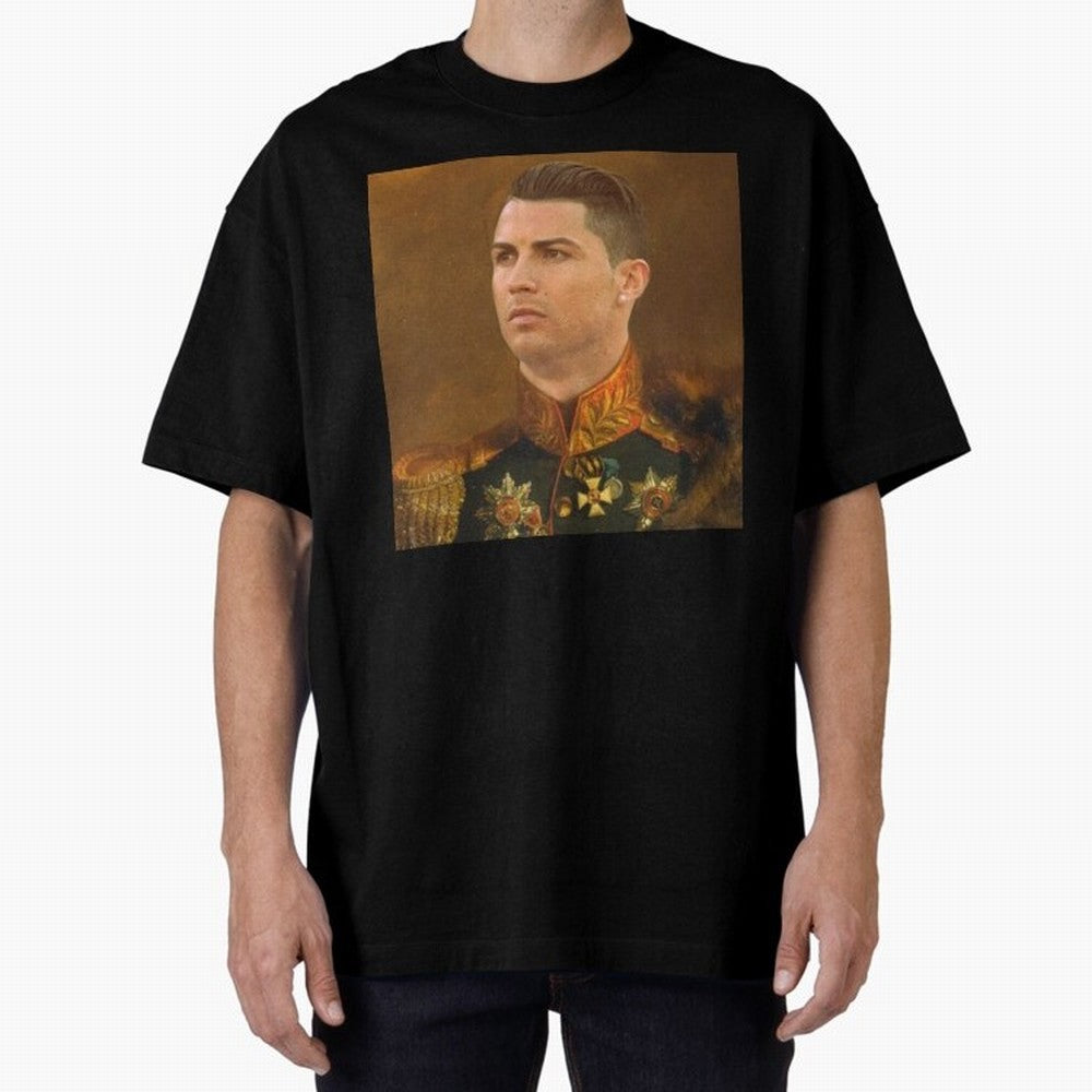cristiano ronaldo - replaceface Oversized T-Shirt Support Iconic Players in Global Football Passion for FIFA World Cup 2026 Group Stage, Celebrating Mbappe and Neymar, Germany, Tournament Hype, Historic Matchups, Family Viewing Parties and Global