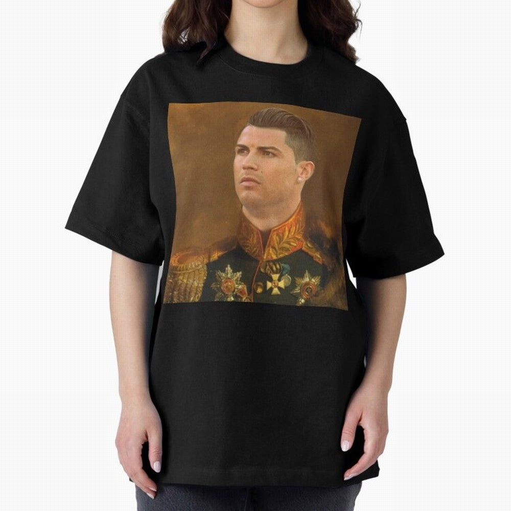 cristiano ronaldo - replaceface Oversized T-Shirt Support Iconic Players in Global Football Passion for FIFA World Cup 2026 Group Stage, Celebrating Mbappe and Neymar, Germany, Tournament Hype, Historic Matchups, Family Viewing Parties and Global