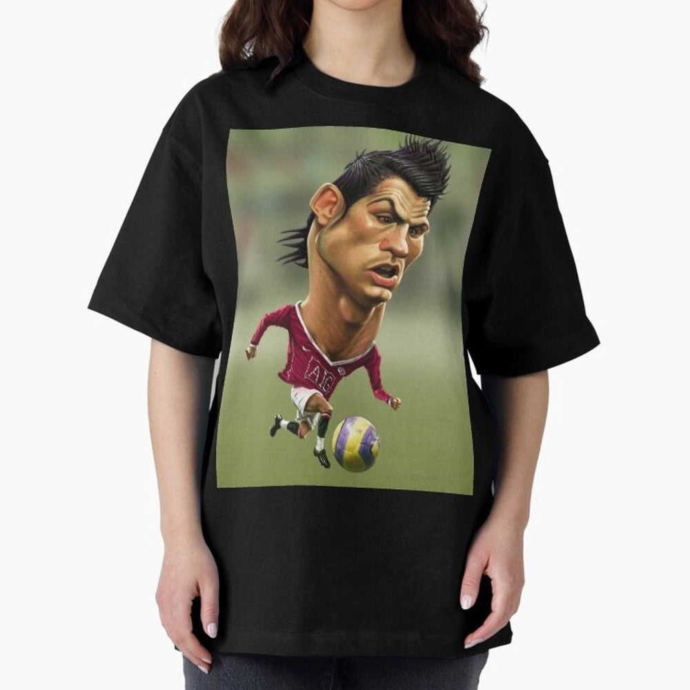CR7 Cristiano Oversized T-Shirt Feel International Energy from FIFA World Cup 2026 USA Canada Mexico for Fans of Cristiano Ronaldo, Haaland and CR7 and Netherlands, Bringing Championship Spirit, Famous Goals, Roaring Crowds and International