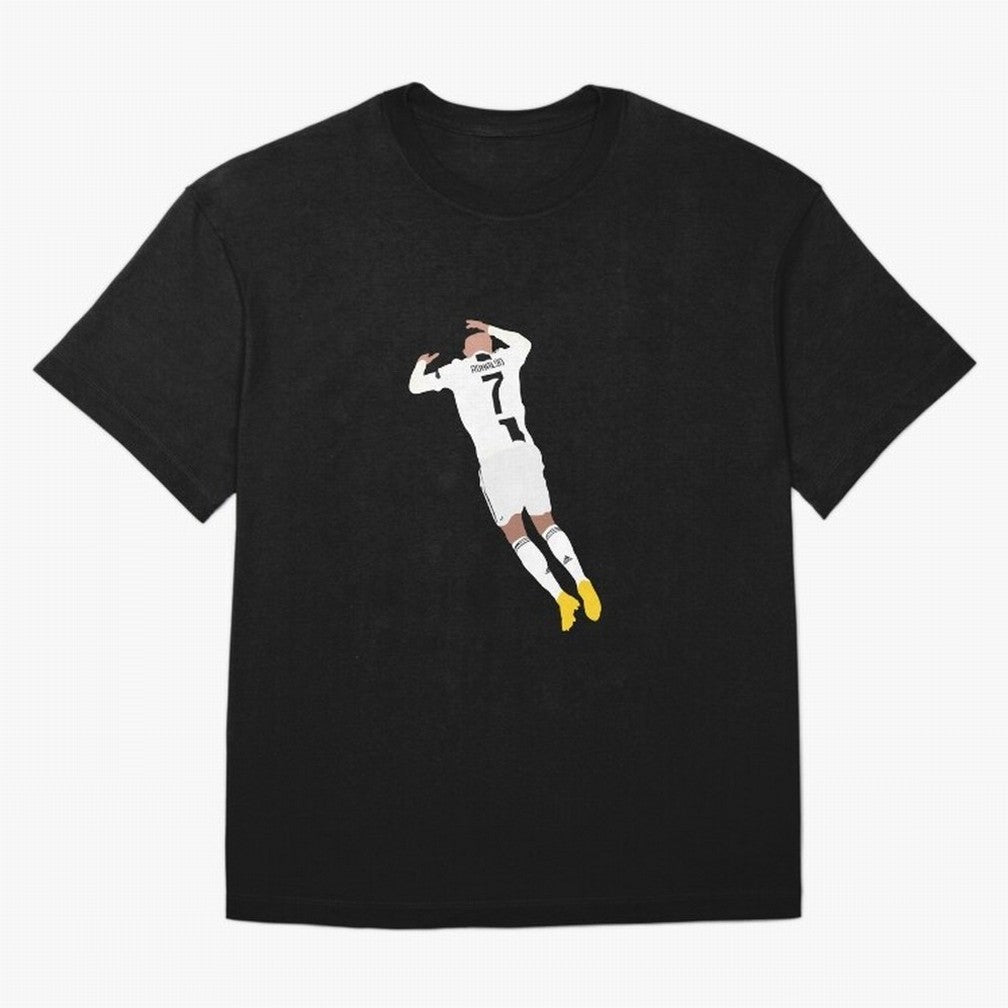 cristiano ronaldo goal celebration Oversized T-Shirt Step into FIFA World Cup 2026 Group Stage Spirit, Filled with Argentina, Haaland and Mbappe, Worldwide Fan Energy, Dramatic Goals, Stadium Lights and Championship Celebrations; Great for Watch