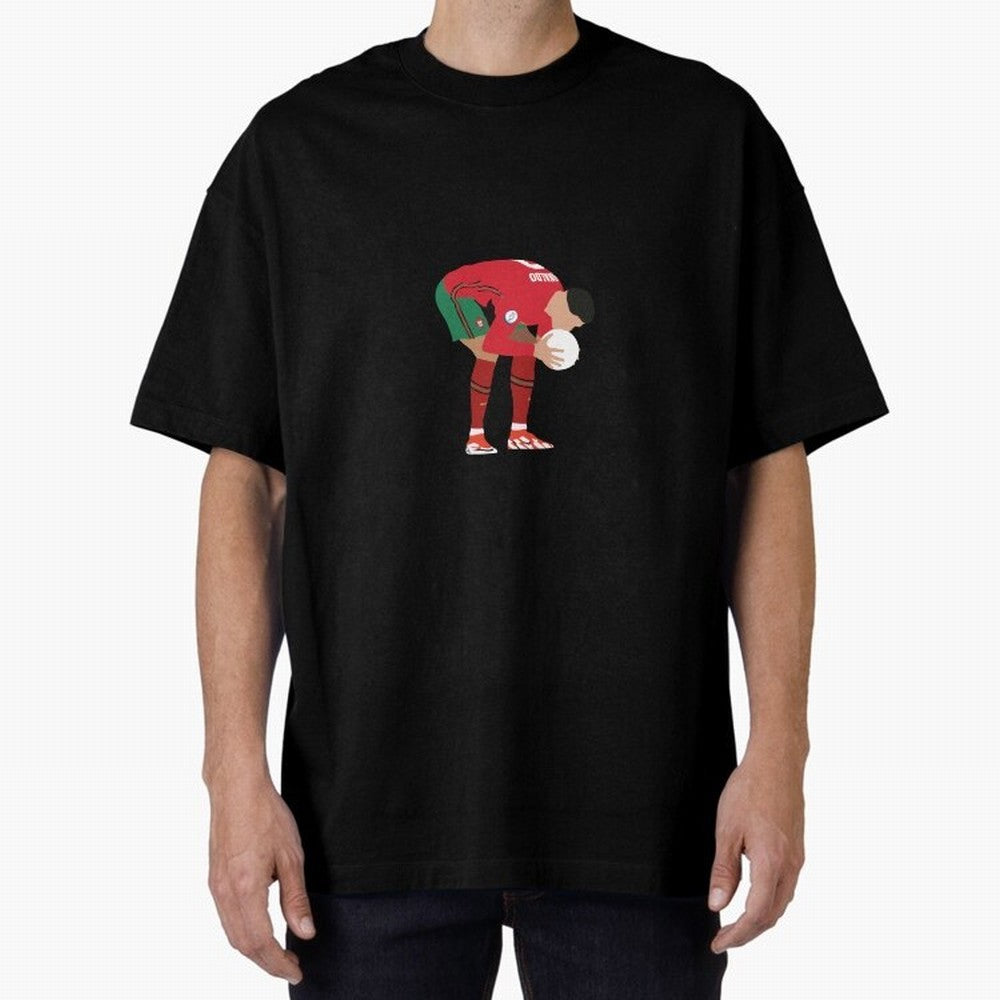 cristiano ronaldo ball kiss Oversized T-Shirt Celebrate Golden Goal Energy in FIFA World Cup 2026 USA Canada Mexico for Fans of Mbappe and Neymar and England and Germany, Bringing Game Day Rituals, Football Legends, Country Pride and the Road to