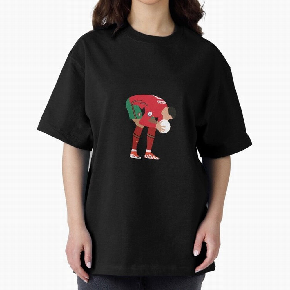 cristiano ronaldo ball kiss Oversized T-Shirt Celebrate Golden Goal Energy in FIFA World Cup 2026 USA Canada Mexico for Fans of Mbappe and Neymar and England and Germany, Bringing Game Day Rituals, Football Legends, Country Pride and the Road to
