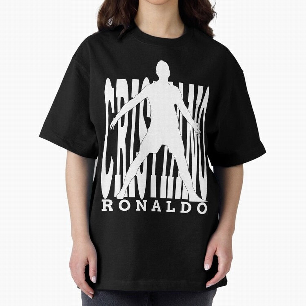 Cristiano Ronaldo - The Legend! Oversized T-Shirt Make Memories around FIFA World Cup 2026 USA Canada Mexico Connected to Messi, France Energy, Classic Soccer Heritage, Championship Pressure, Fan Loyalty and International Pride; Perfect for
