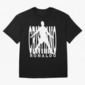Cristiano Ronaldo - The Legend! Oversized T-Shirt Make Memories around FIFA World Cup 2026 USA Canada Mexico Connected to Messi, France Energy, Classic Soccer Heritage, Championship Pressure, Fan Loyalty and International Pride; Perfect for