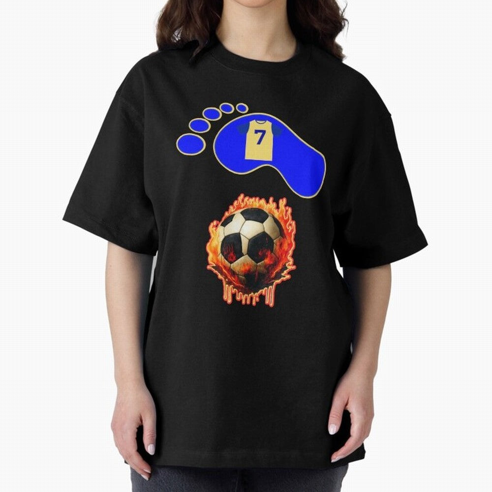 Cristiano Ronaldo 7 Oversized T-Shirt Celebrate Rivalries and Pride in Match Day Hype around FIFA World Cup 2026 Group Stage, Messi, Netherlands, Vintage Soccer Flavor, Modern Football Stars, National Flags and Final Night Emotion; Perfect for