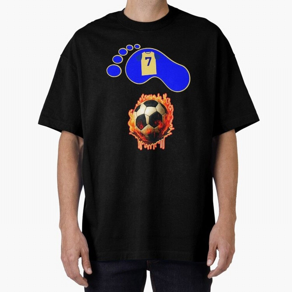 Cristiano Ronaldo 7 Oversized T-Shirt Celebrate Rivalries and Pride in Match Day Hype around FIFA World Cup 2026 Group Stage, Messi, Netherlands, Vintage Soccer Flavor, Modern Football Stars, National Flags and Final Night Emotion; Perfect for